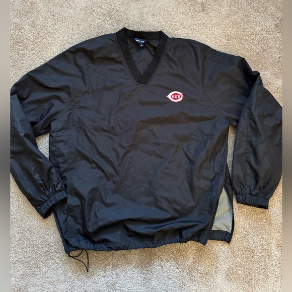 #303 Cincinnati Reds pullover windbreaker made by sport tech - Picture 1 of 13